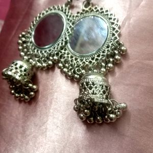 Sliver Jhumkas