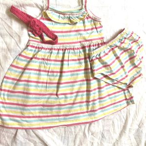 Baby Frock With Hair Band