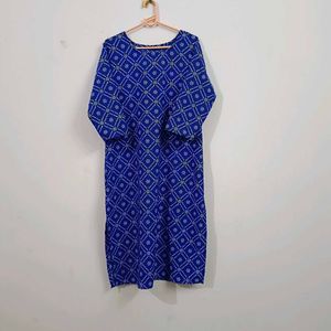 Madhubani Duppatta With Blue Kurta