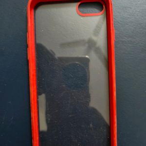 Iphone 7 Back Cover Transparent Red