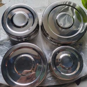 NEW STEEL 4CONTAINER DIFFERENT SIZE