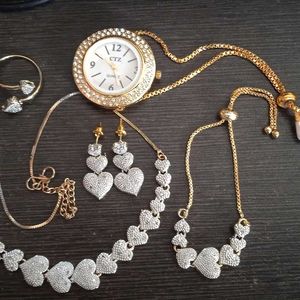 American Diamond Jewellery Set