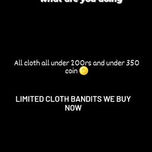 Limited Clothes So You Now Buy