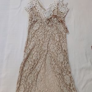 Semi sheer Full Lace Dress