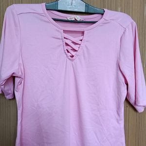 Pink Sheer T-shirt