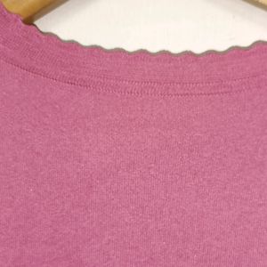 Trendy New Pink Cotton Top For Women