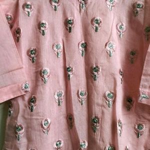 Pink Kurta With Dupatta