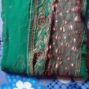 Heavy Worked Saree For Wedding.