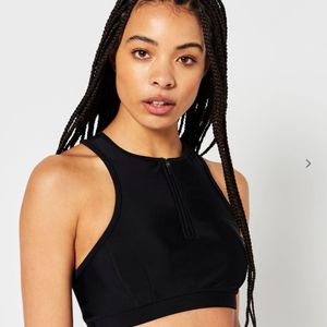 SUPERDRY Half Zip Bikini Top/ Sports Bra