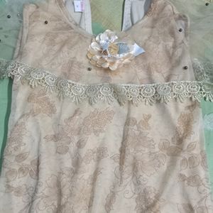 Beige Colour Shrara Set