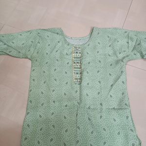 Green Kurta For Women Size Small