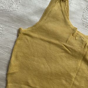 Butter Yellow Crop Top