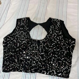 Black Shimmering Blouse