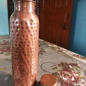 Hammered Copper Water Bottle