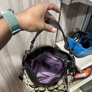 Coach Zoe Brown Signature Shoulder Bag