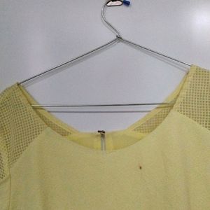 Yellow Peplum Top