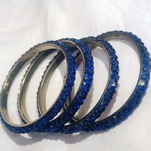 Dark Blue Stone Bangles