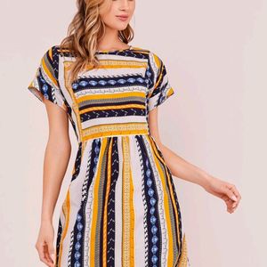 Shein Multicolour Boho Dress