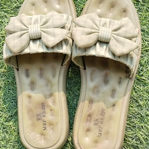 Dirty Cute Bow Accentuate Slip On For Women