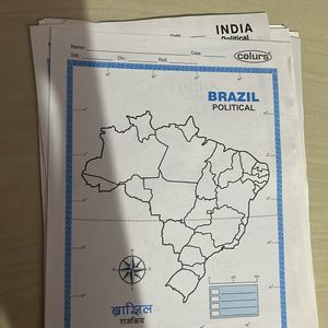 India And Brazil Maps