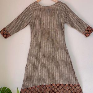 Printed Kurti With AJRAKH print on Border