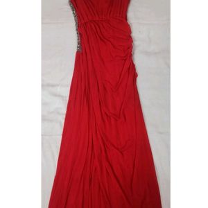 Partywear Red Gown