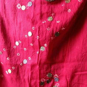 Pink Bandhni Dupatta