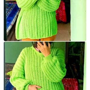 Oversized Crochet Sweater❤️