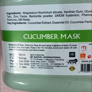 New Sealed Cucumber Mask