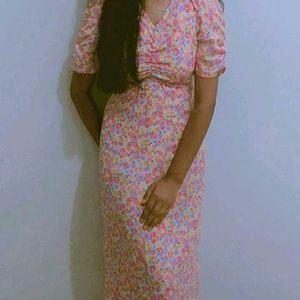 Floral Print Midi Dress