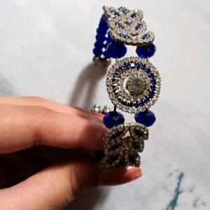 Blue Breaded Bracelet