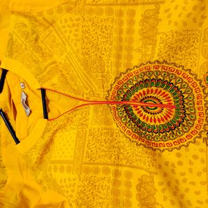 Yellow Straight Kurta