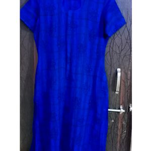 Royal Blue Long Kurti