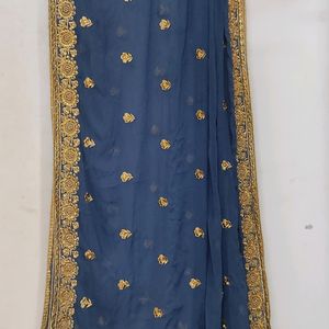 Beautiful Stone Work Dupatta