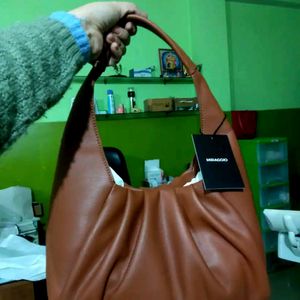 Miraggio Hobo Shoulder Bag Brown