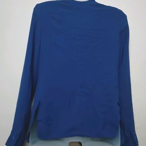 Navy Blue Blazer Type Of Shirt (Women's)