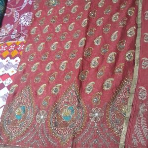 Saree With Heavy Work