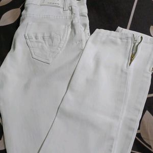 Women's White Skinny jeans