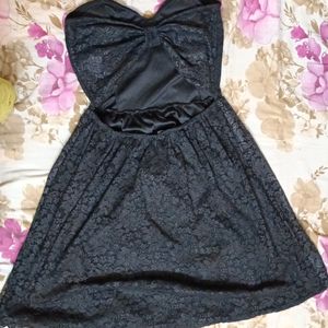 Sleeveless, Backless Black Dress