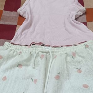 Soft Girl Pink Trouser And Top Set