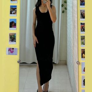 Mango Long Slit Dress