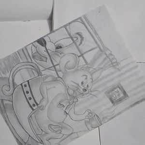 HB Pencil Artwork - Tom and Jerry