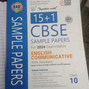 15 +1 CBSE Sample Paper For English Communicative