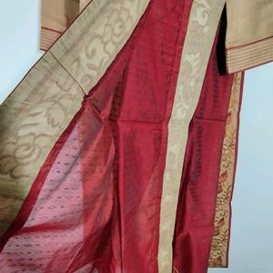 Nude And Maroon Kurta Ser (Women's)