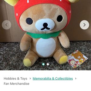 Rilakkuma Strawberry Soft Toy