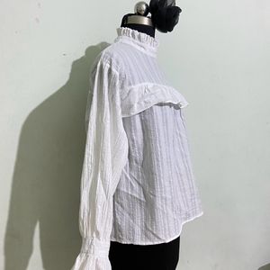 White Korean Cotton Top