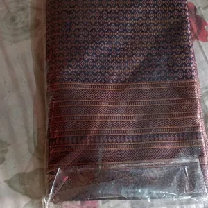 Brand New Lichi Silk Coffee Colour Saree