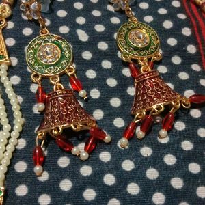 Rani Har Long Necklace With Earning