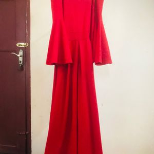 Red Shimmer Gown