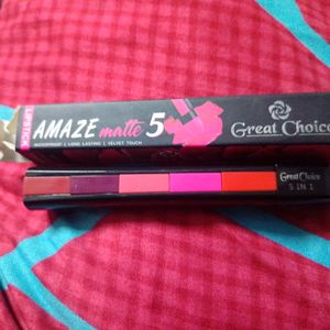 AMAZE MATTE 5 IN 1 LIPSTICK 💄